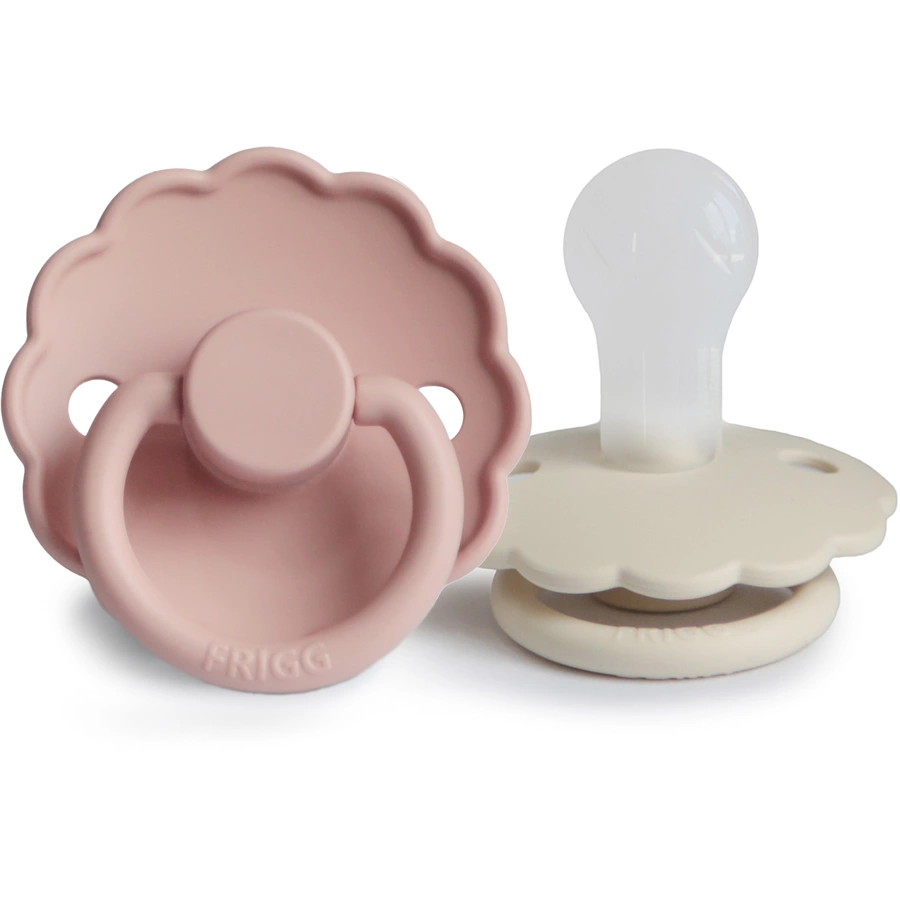FRIGG Schnuller Daisy Silikon, BlushCream 0-6 Monate