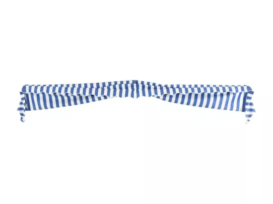 Auvent de bistro 400x120 Bleu et blanc