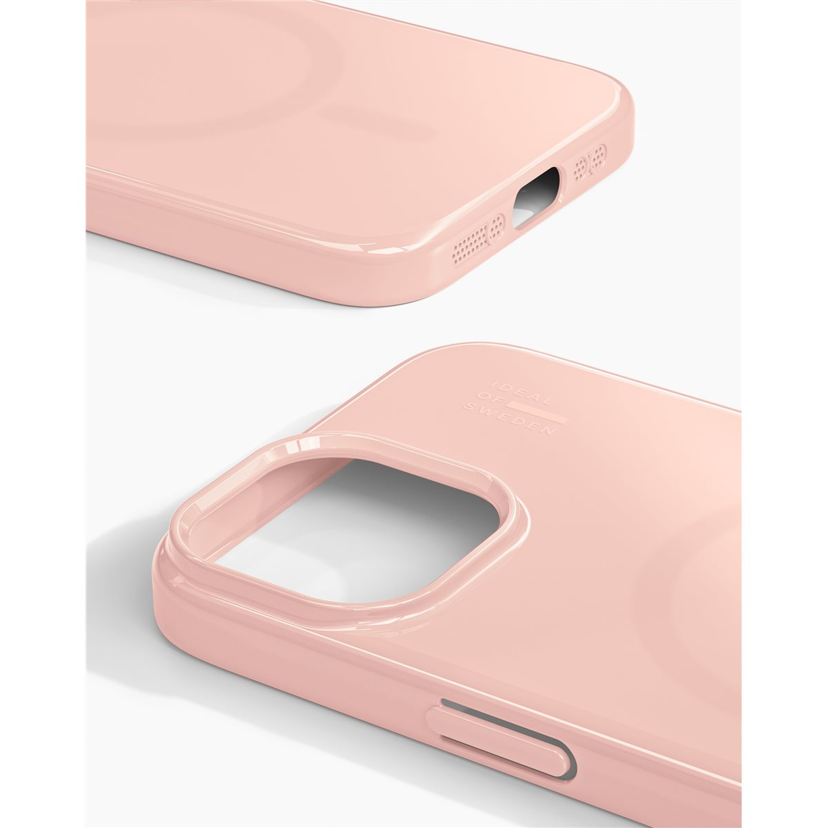 iPhone 16e / 15 / 14 / 13 MagSafe Hardcase Hülle (IDSLCMS-I2361-585) - Glossy Blush Pink