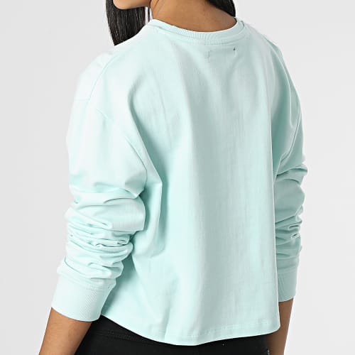 Sweat Crewneck Crop Femme Tina Bleu Clair