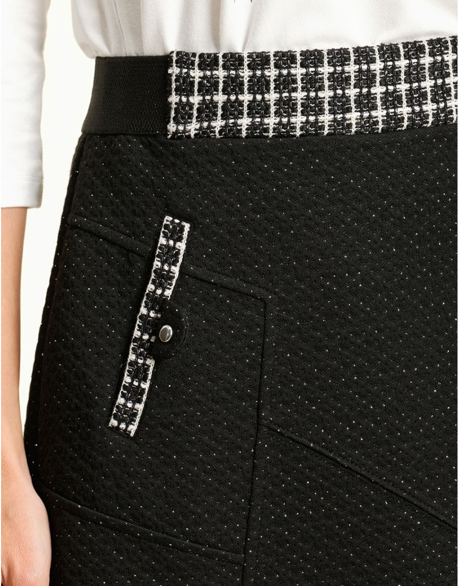 Jupe stretch noire chic