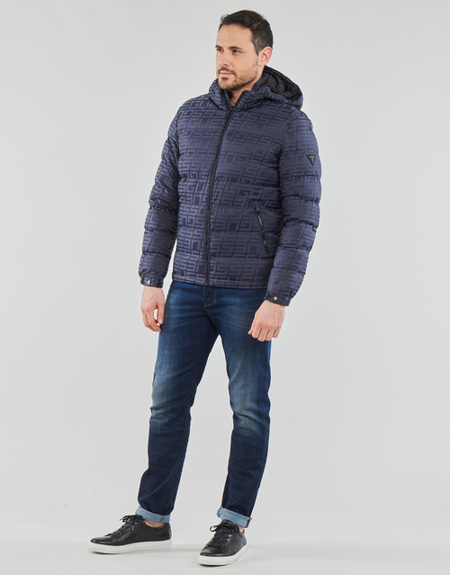 Guess - ALLOVER LOGO PUFFA - Gris / Noir