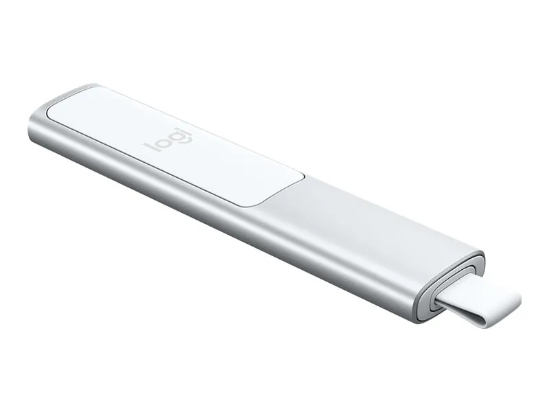 Logitech Spotlight - Fjernbetjening til præsentation - 3 knapper - sølv