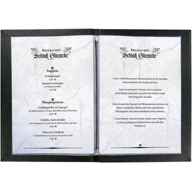 Pochette double, A4, plastique, transparent