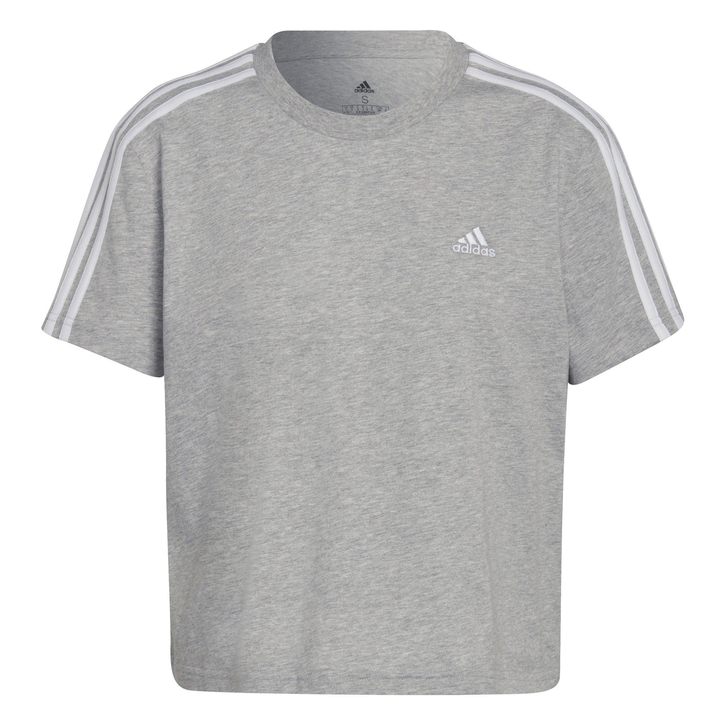 adidas 3S Crop T Shirt Womens