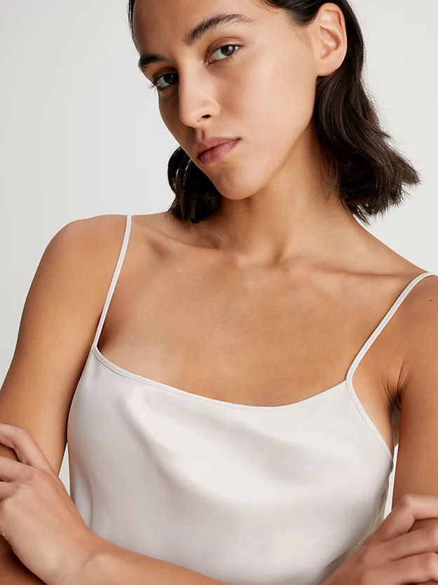 Vestido longo de cetim