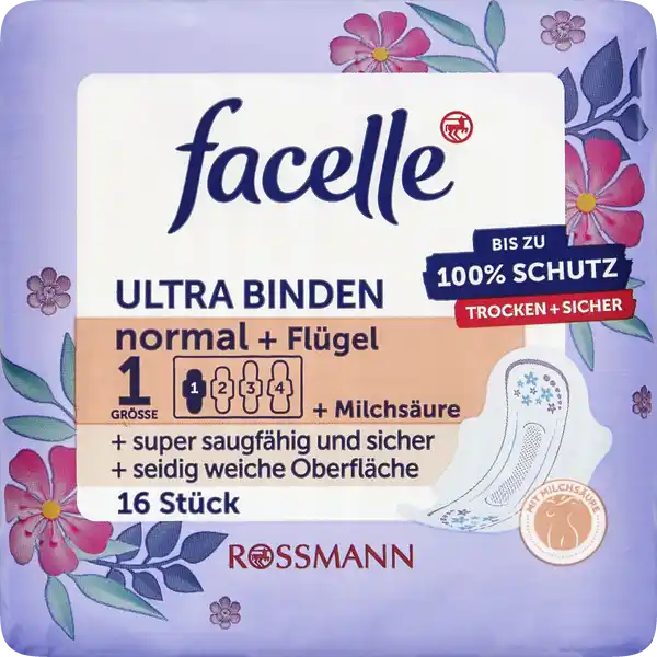 Ultra-Binden normal mit Flügeln