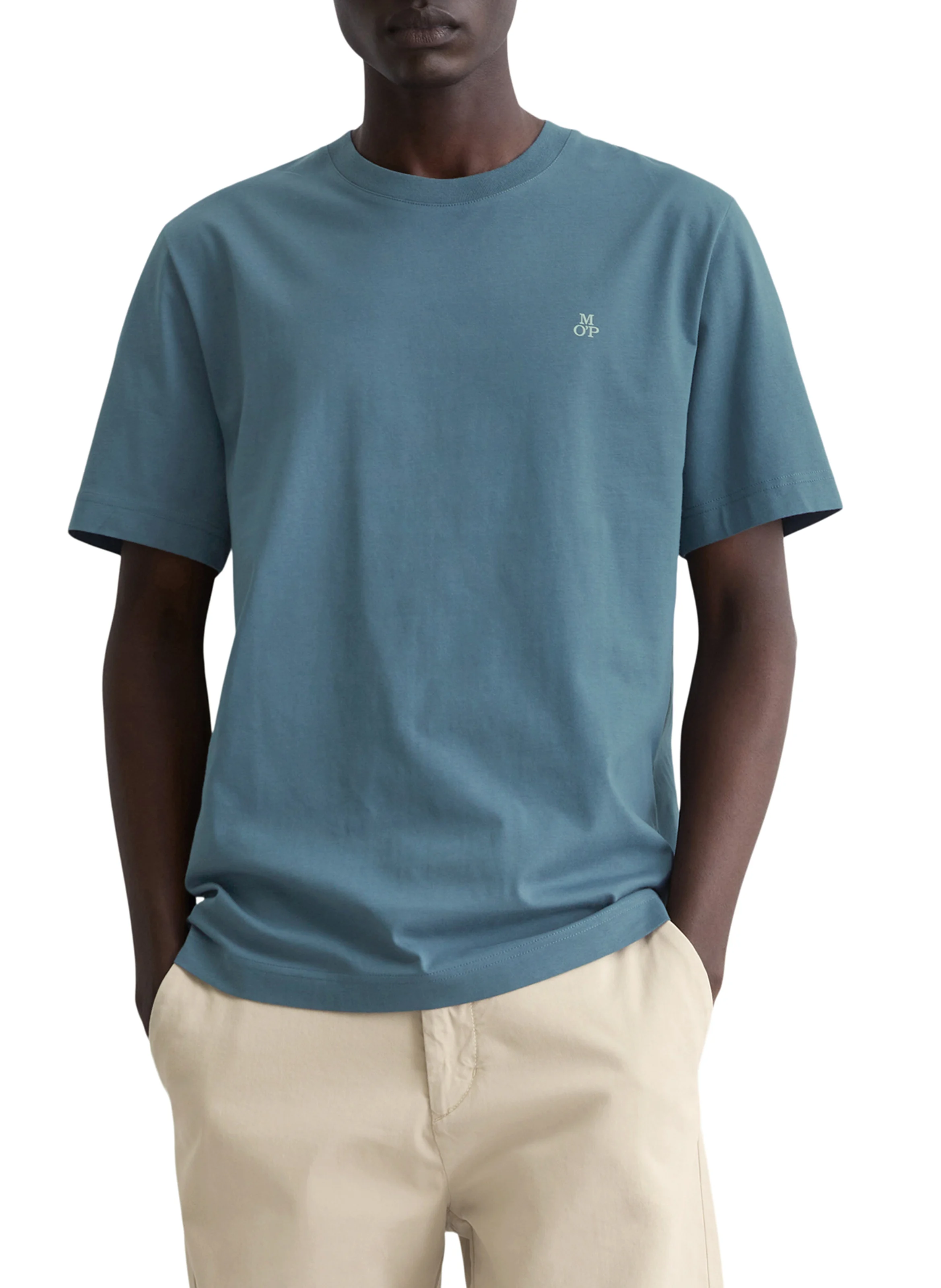 Tee-shirt droit en coton | Bleu