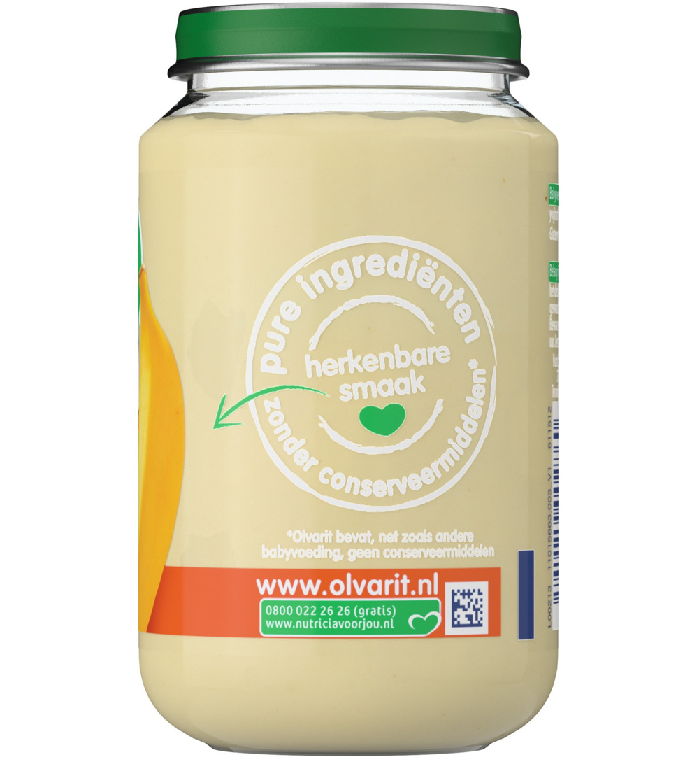 Olvarit Banaan appel yoghurt 6M50 (200 gr)