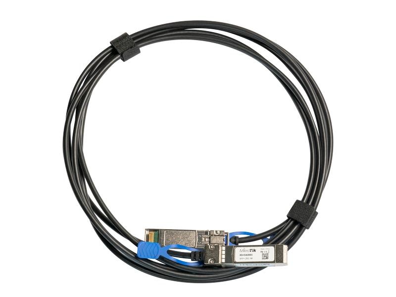 MikroTik Direct Attach Kabel XS DA0001 SFP ; SFP28/SFP ; SF Direct-Attach-Kabel, das nicht nur SFP 1G und SFP  10G, sondern auch den 25G SFP28-Standard unterstützt