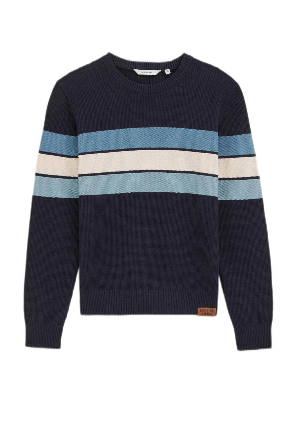 WE Fashion gebreide trui donkerblauw
