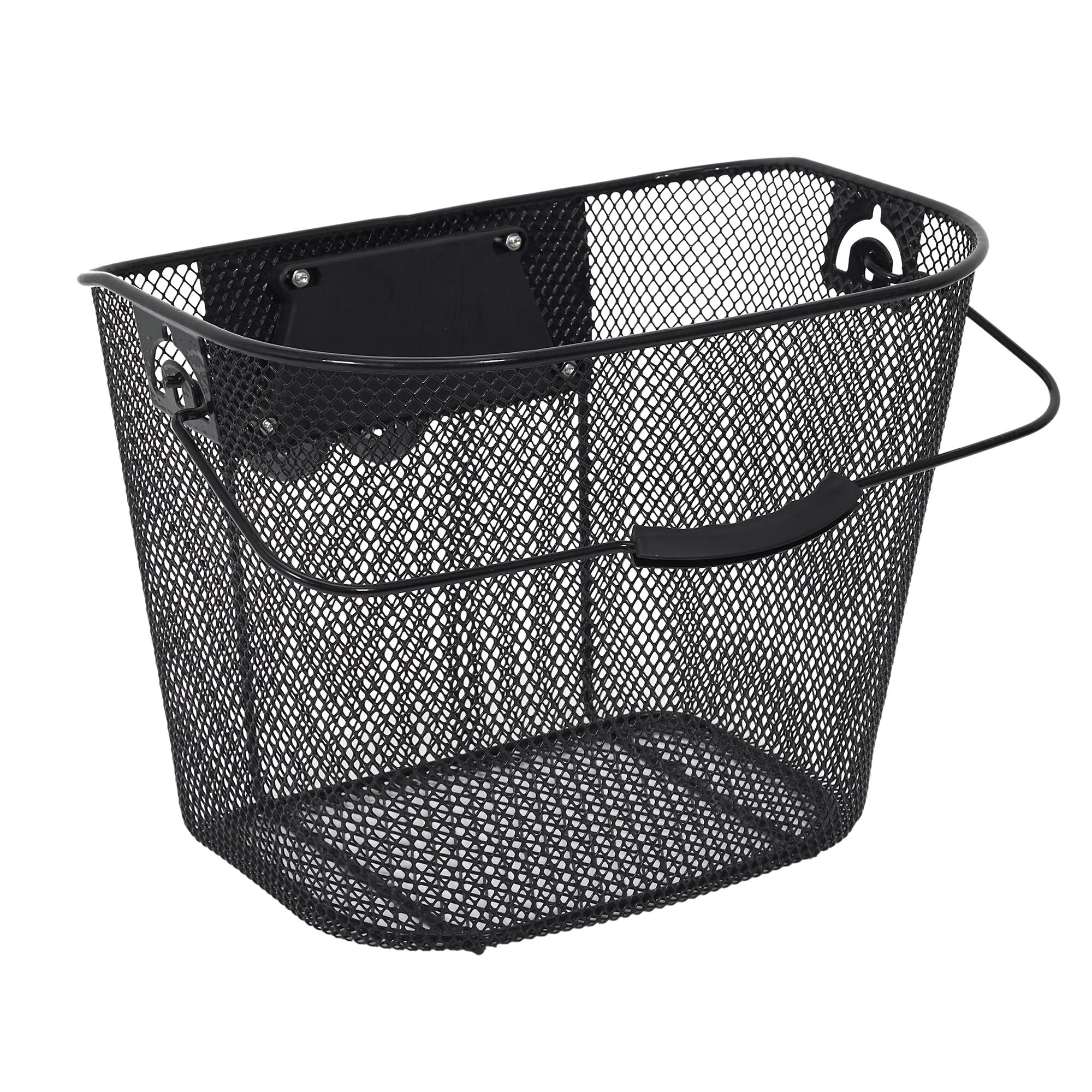 PANIER VELO METAL NOIR CLIP AUTOMATIQUE 10L