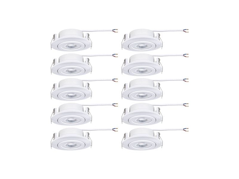 Paulmann Einbauleuchte LED 10er-Set schwenkbar rund 82 mm LED Einbauspots