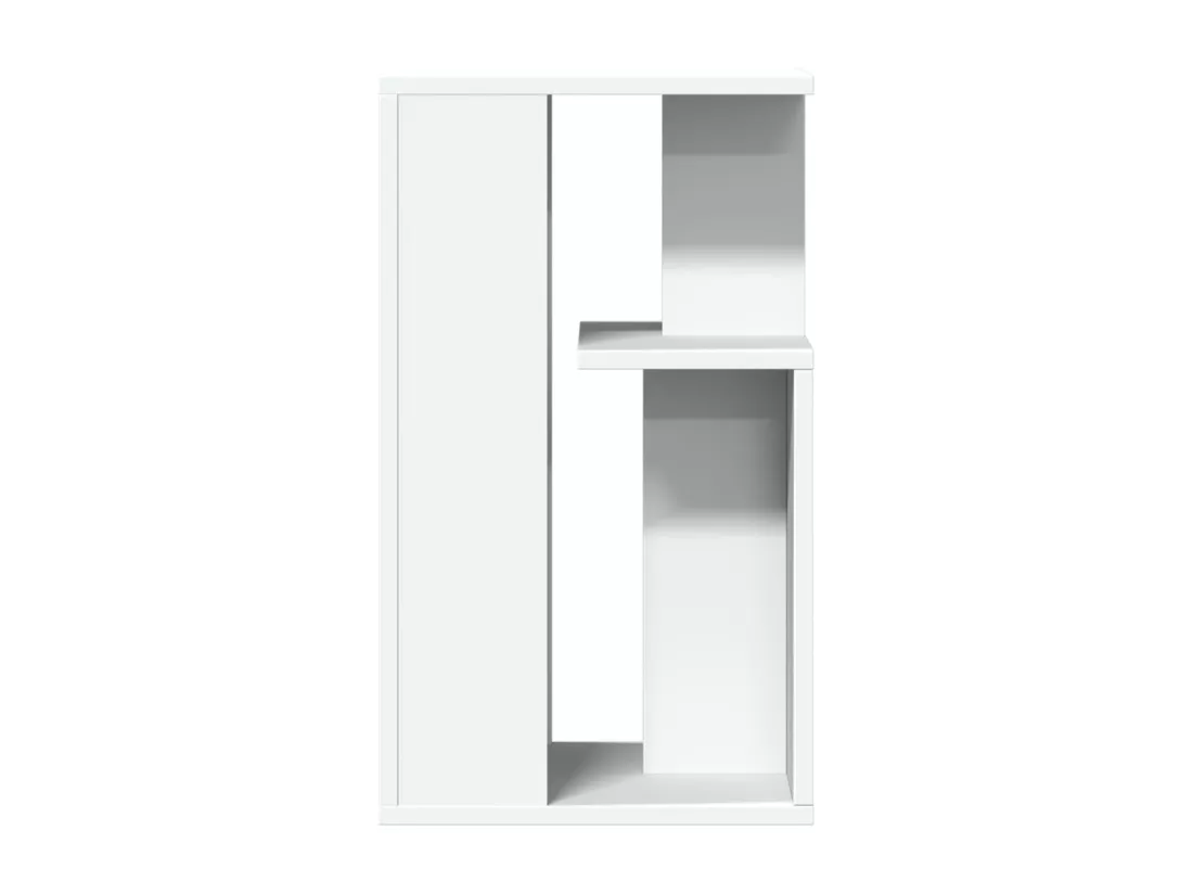 Table d'appoint blanc 35x35x60 cm bois d’ingénierie