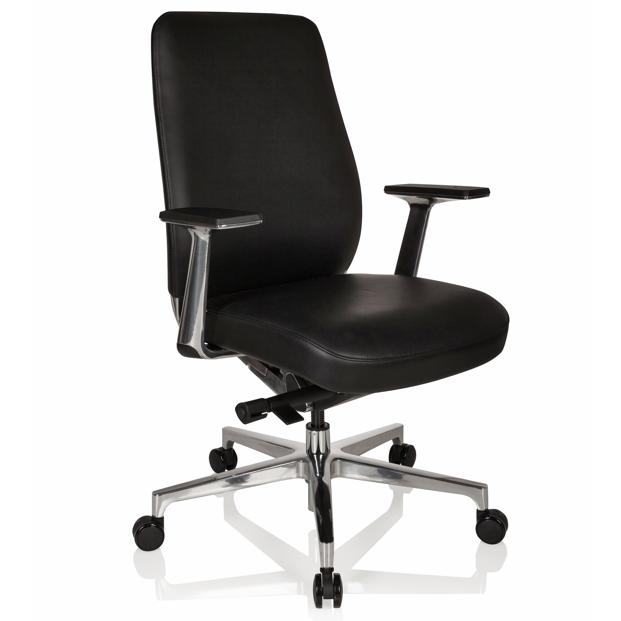 Luxus Chefsessel VERMONT Leder mit Armlehnen hjh OFFICE