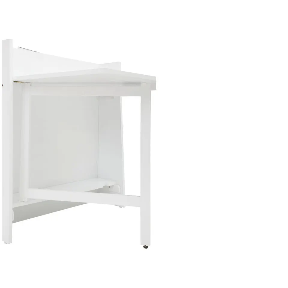 Walter - Eettafel 84x80 cm 3-persoons in wit MDF
