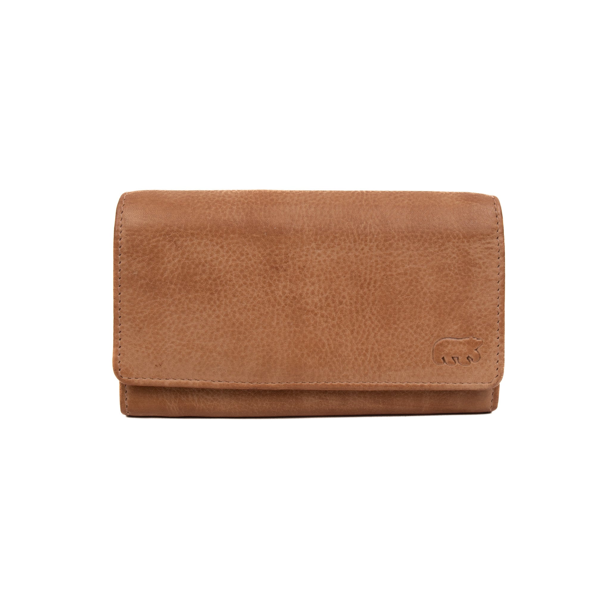 Overslag portemonnee 'Sigrid' taupe - CP 6096 Taupe