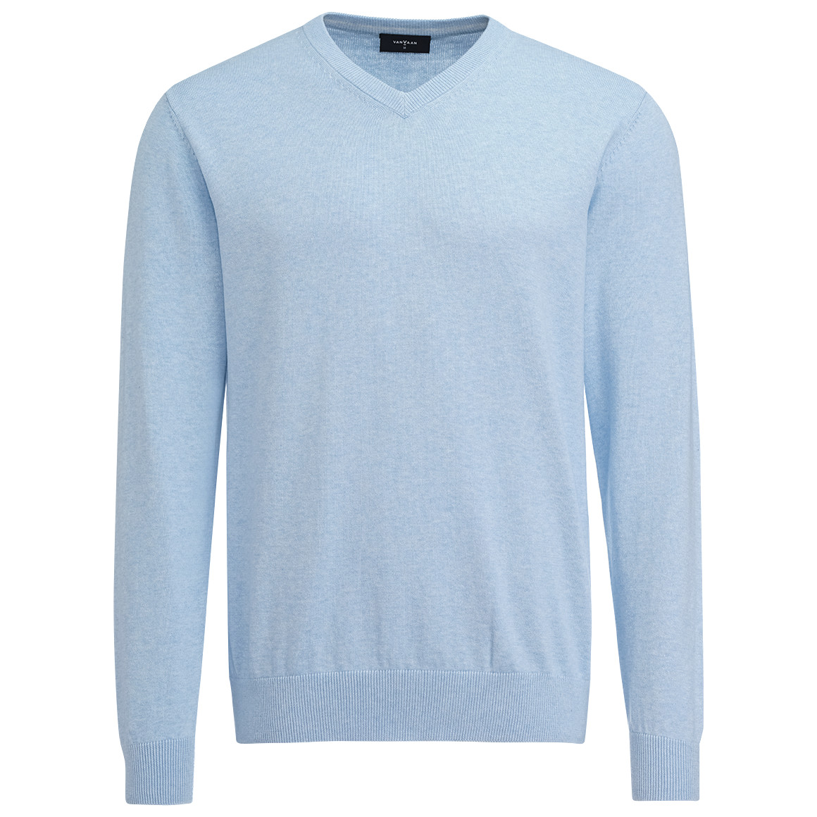 VanVaan Herren Pullover mit V-Ausschnitt hellblau