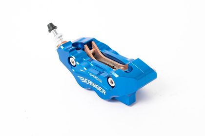 Etriers de frein Beringer axial gauche Aerotec® MX 4 pistons bleu