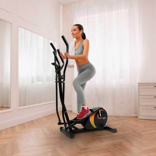Bicicleta Elíptica Multifuncional Gridinlux 1500 com 8 Níveis de Resistência