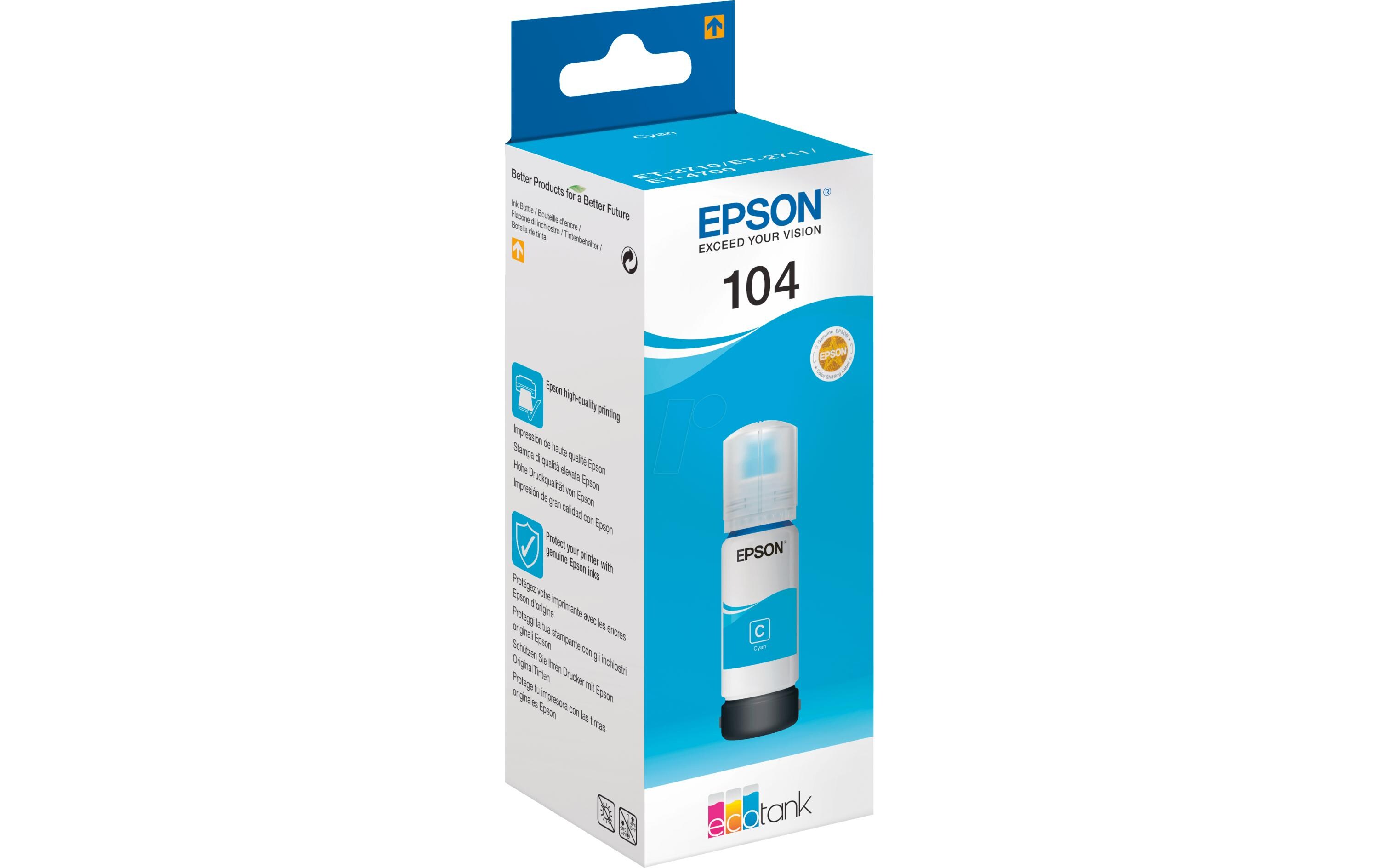 Tinte 104 / C13T00P240 CyanTinte, Cyan