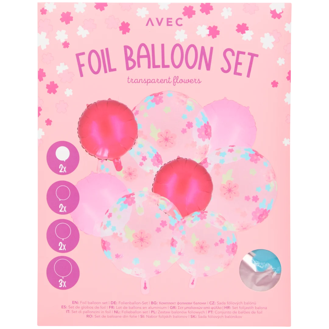 Avec folieballonnenset 9-delig | diverse varianten