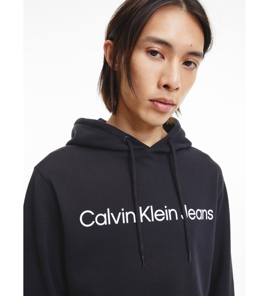 Moletom com capuz Calvin Klein Logo preto
