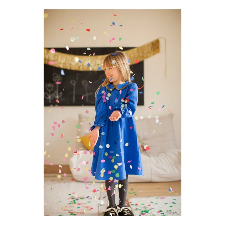 Marlot Paris Robe Gaze de Coton Louve | Bleu