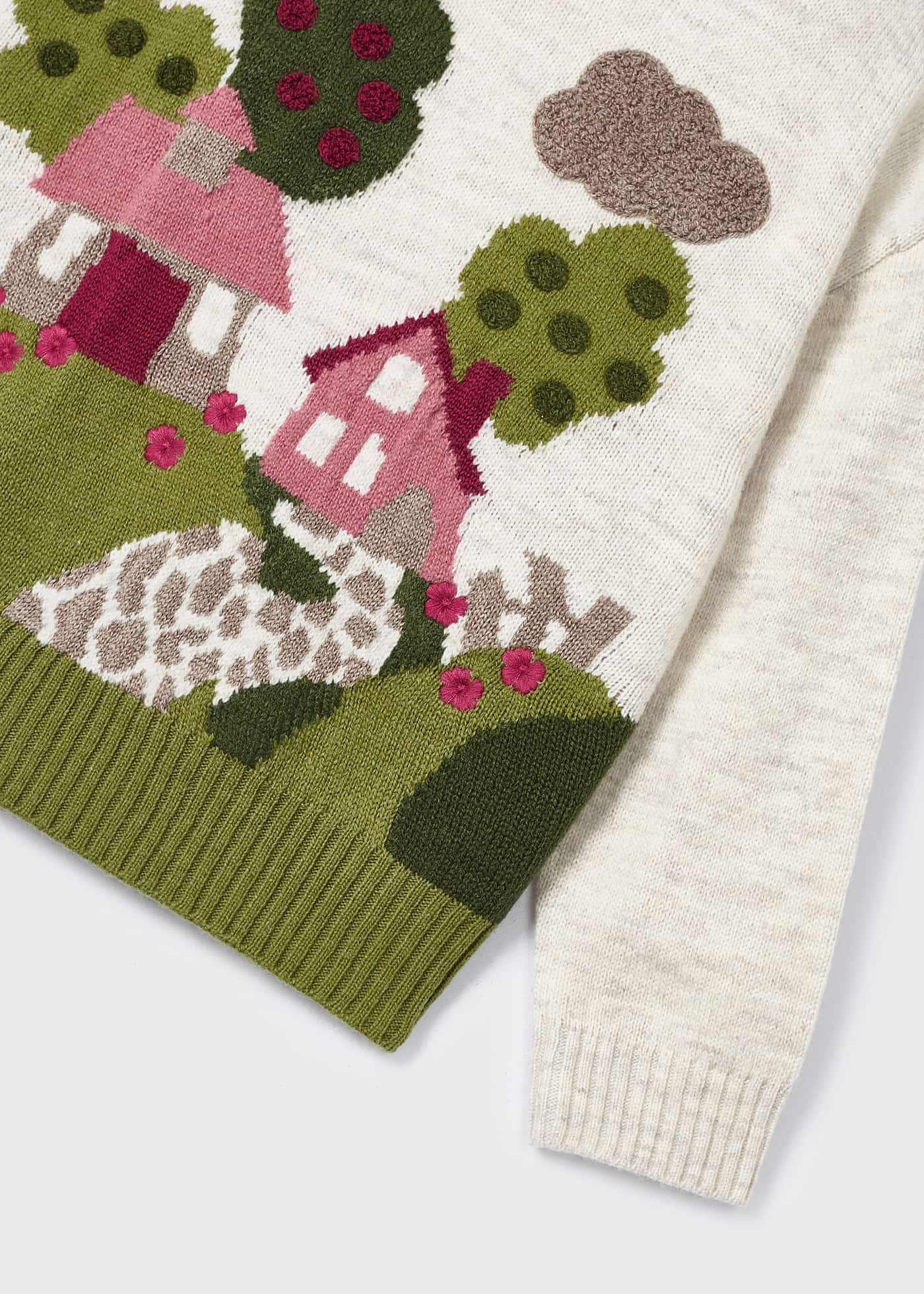 Camisa Intarsia para meninas