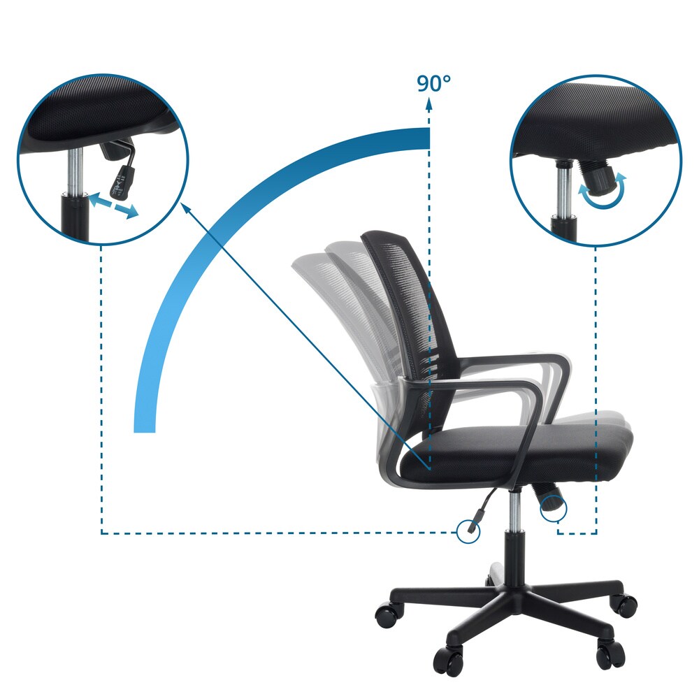 Home Office Bürostuhl STAR-TEC YU I Netzstoff mit Armlehnen MyBuero