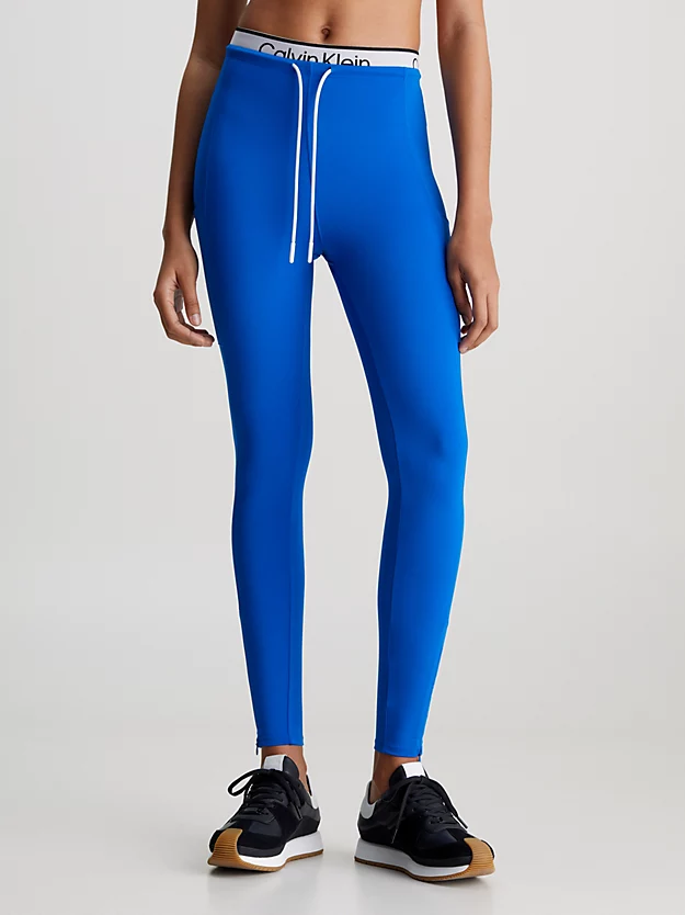Calça legging de ginástica com cós duplo 7/8