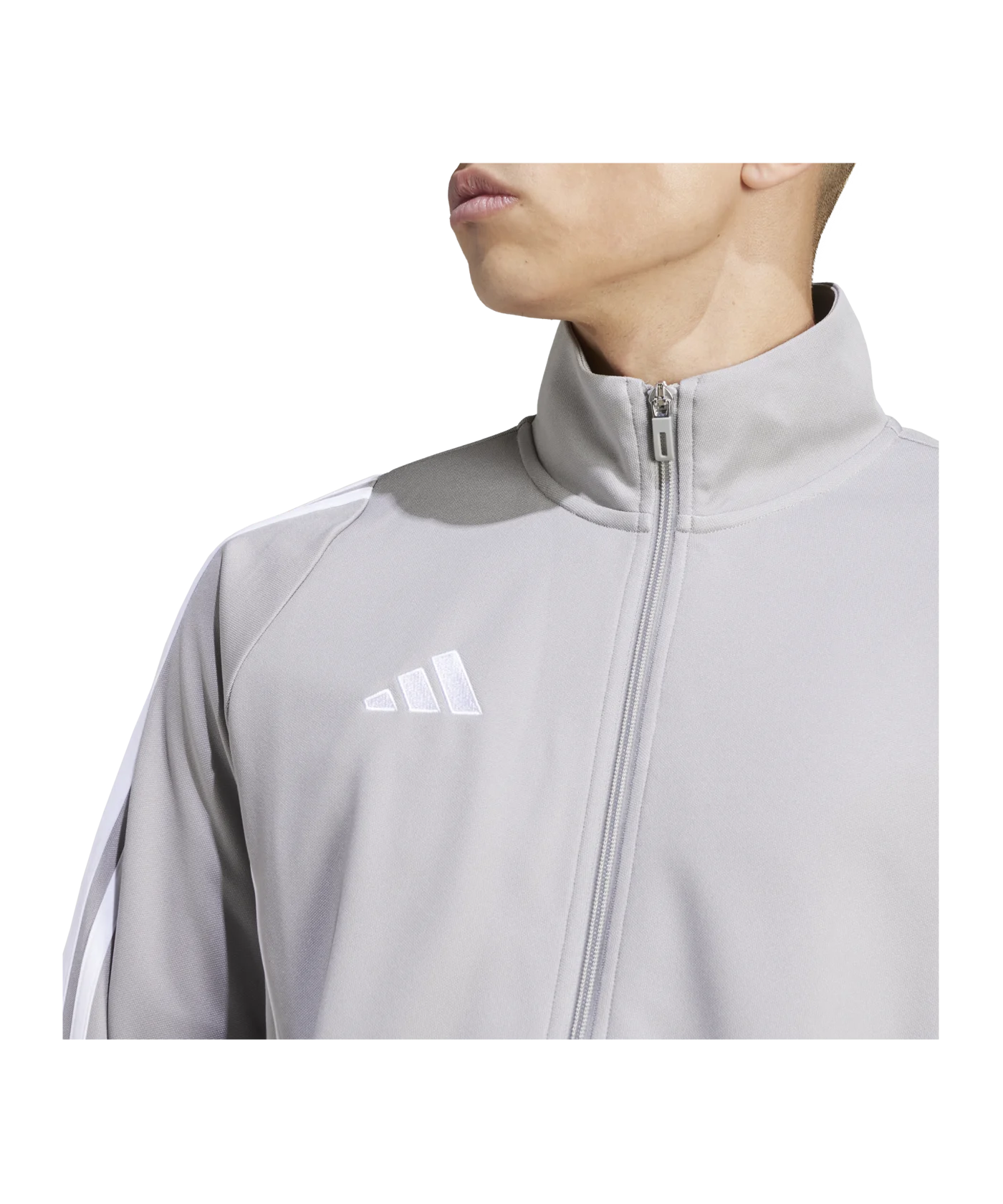 adidas Tiro 24 Trainingsjacke Grau Weiss