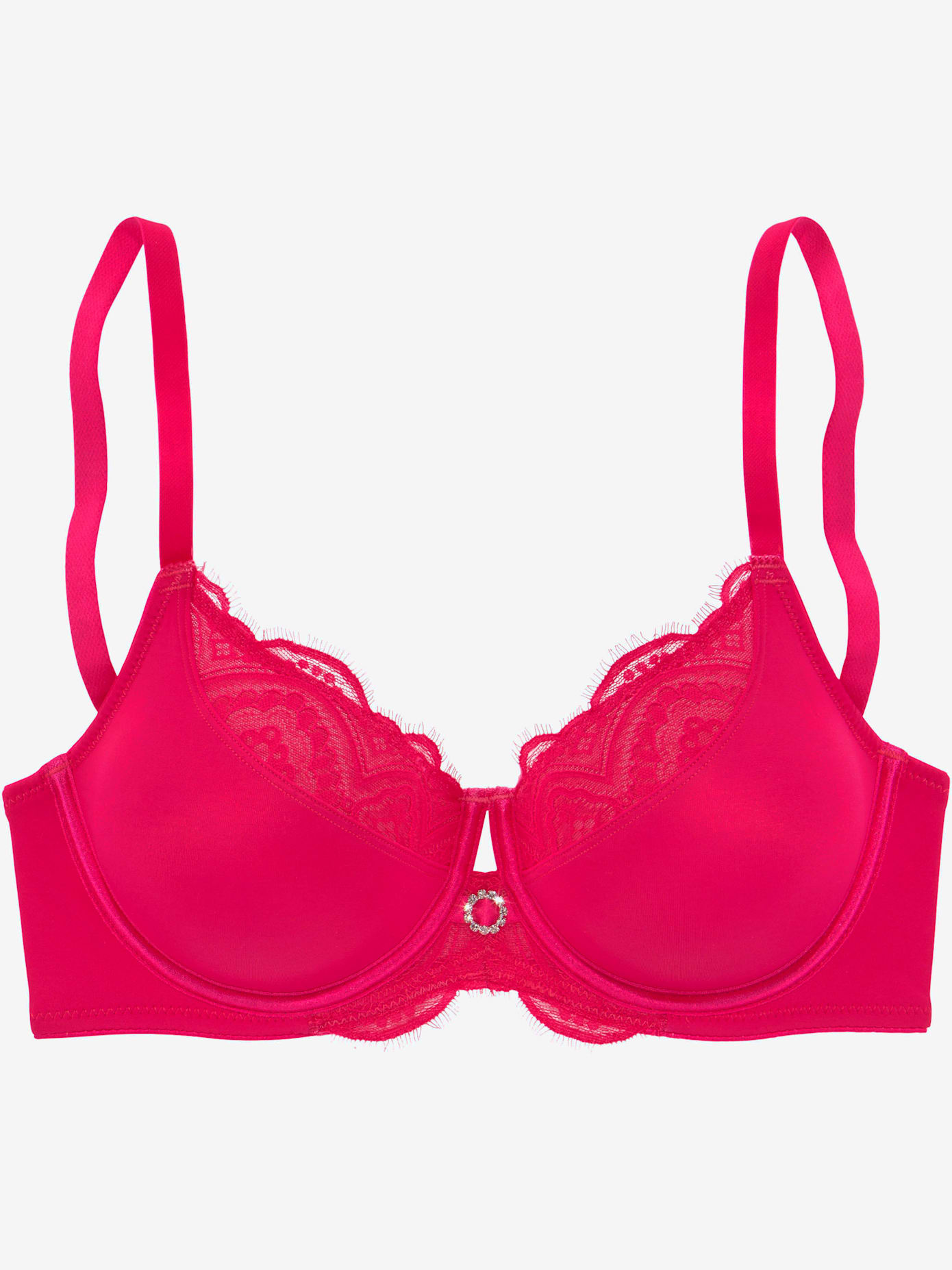 Soutien-gorge minimiseur féminin avec strass original au centre devant
