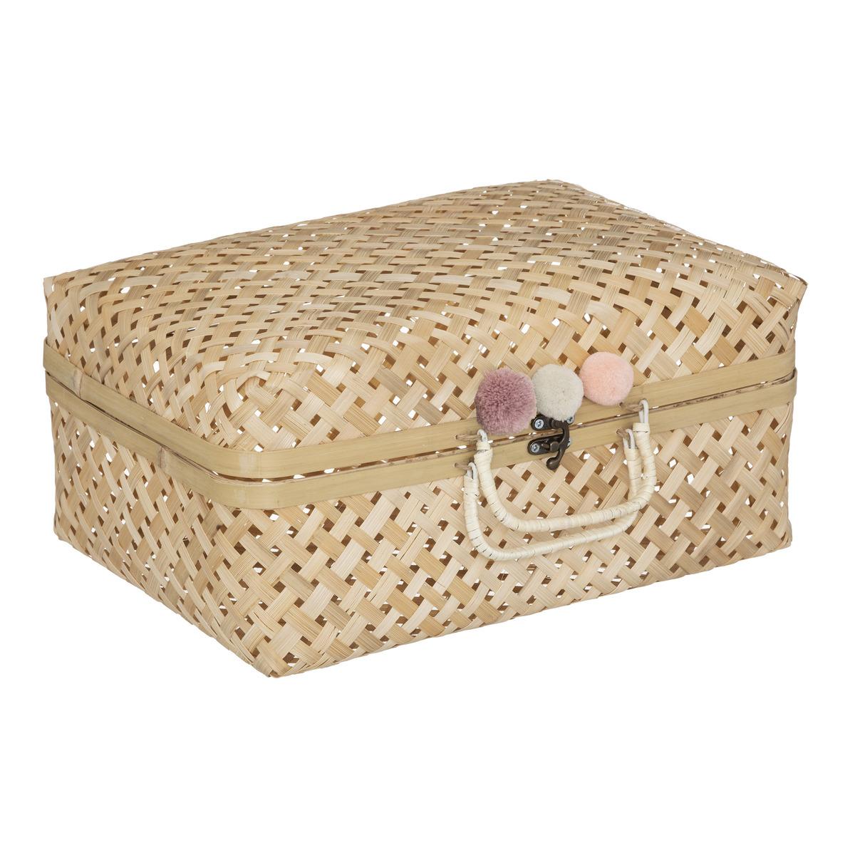 VALISE BAMBOU CAMPAGNE D.38X15X28CM