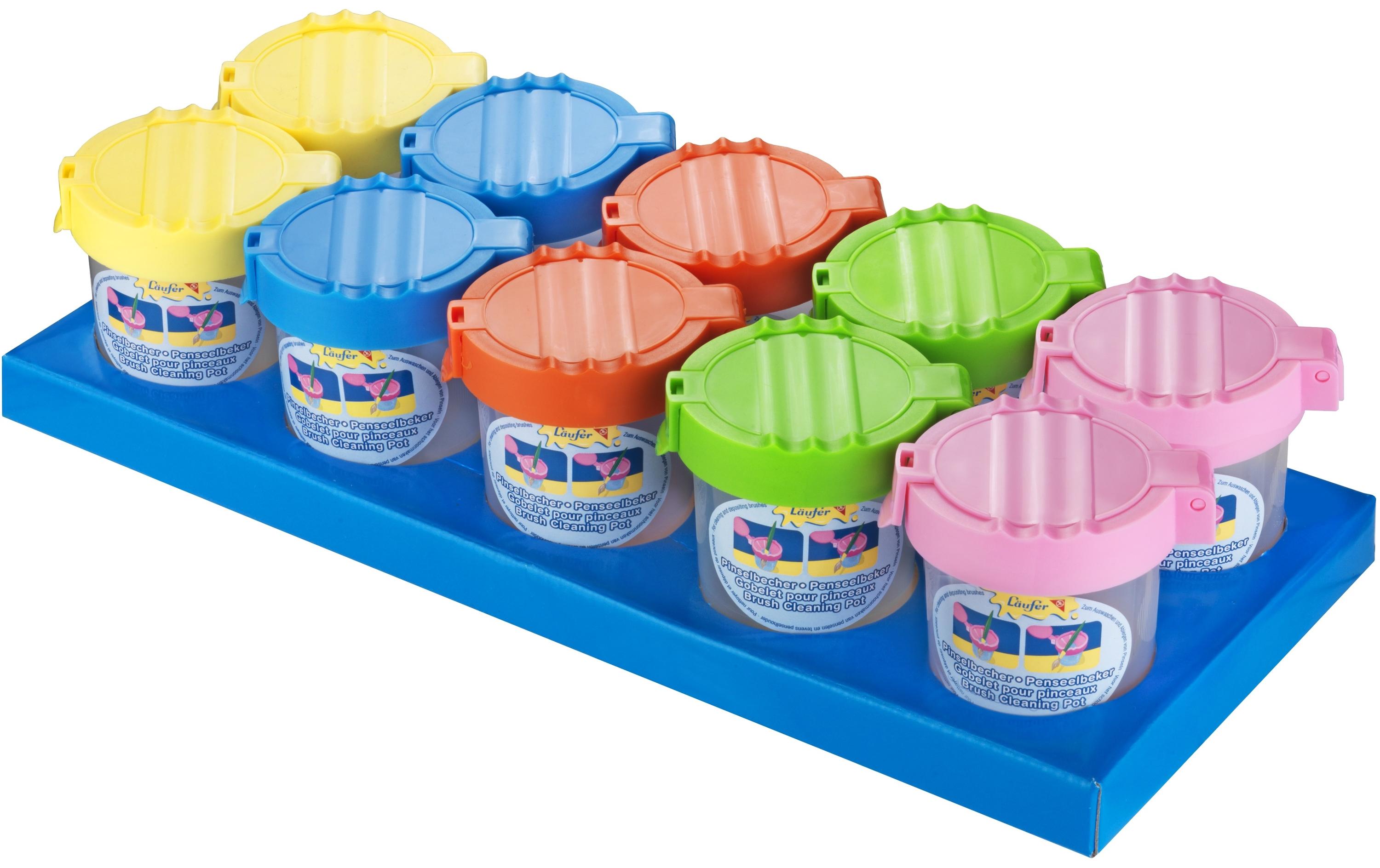 Wasserbecher 10 Stück AssortiertPinselbecher
