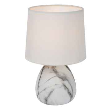 Lucide MARMO tafellamp Ø 16 cm Wit