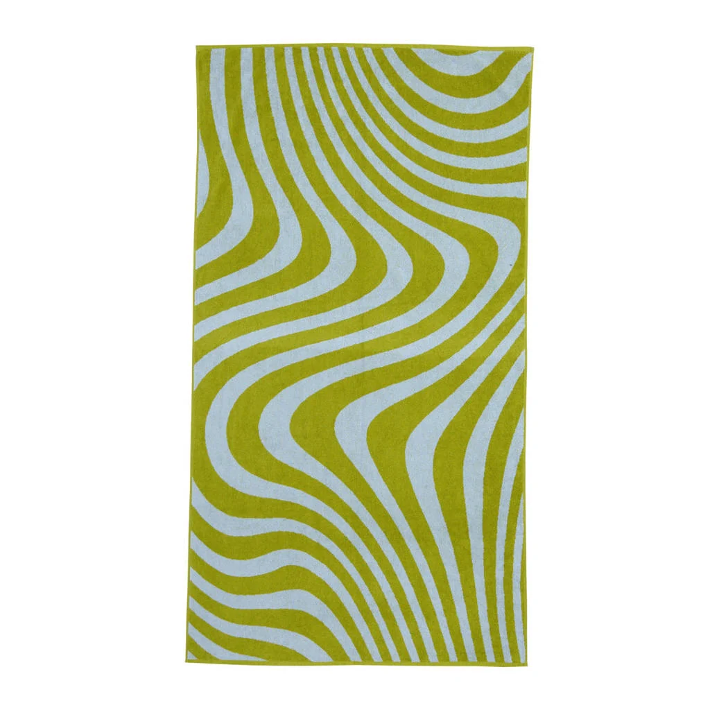 strandlaken Swirl (groen) (180x100 cm)