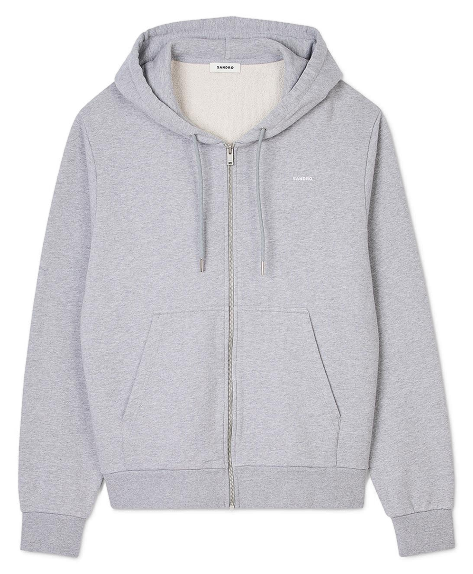 Sweat à capuche en coton mélangé | Gris