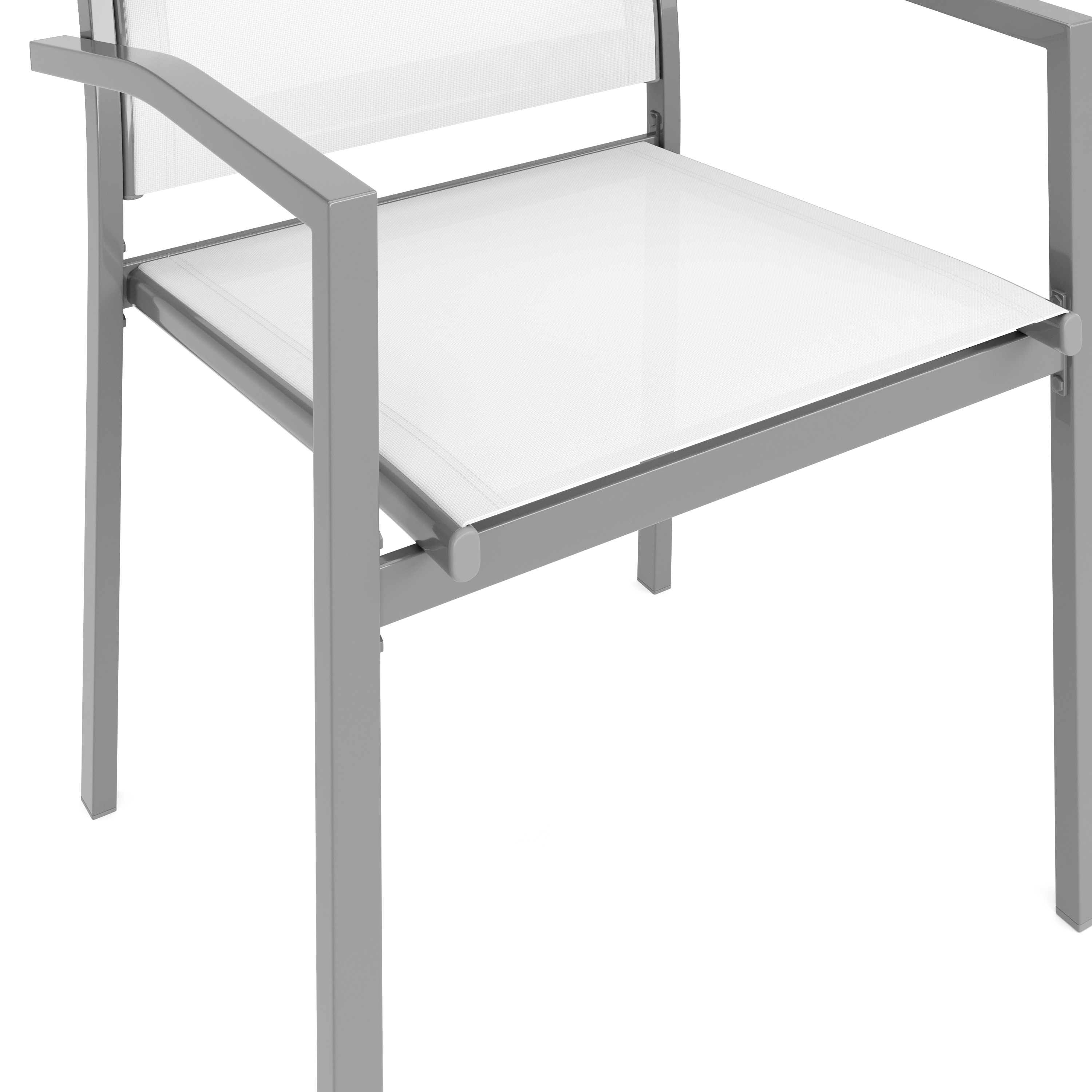 Gartenstuhl ZILLY 2er Set weiss