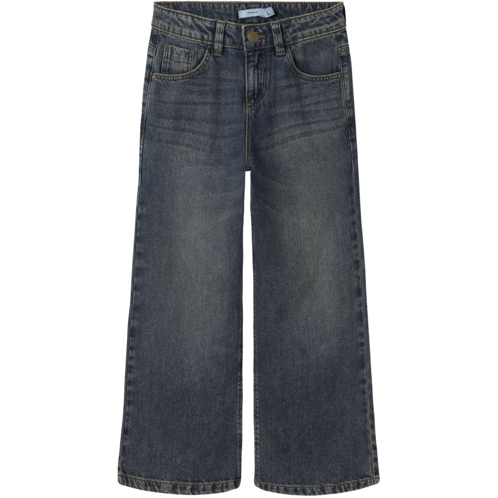 Køb Name It Vintage Dark Blue Denim Nkfrose Wide Jeans 5529-Be Noos