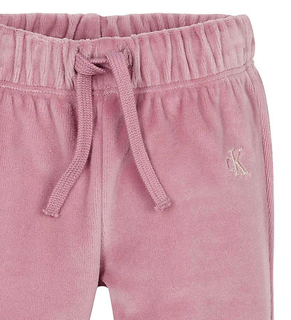 Calvin Klein Gave?ske - Bukser/Bluse/Hue - Velour - Foxglove