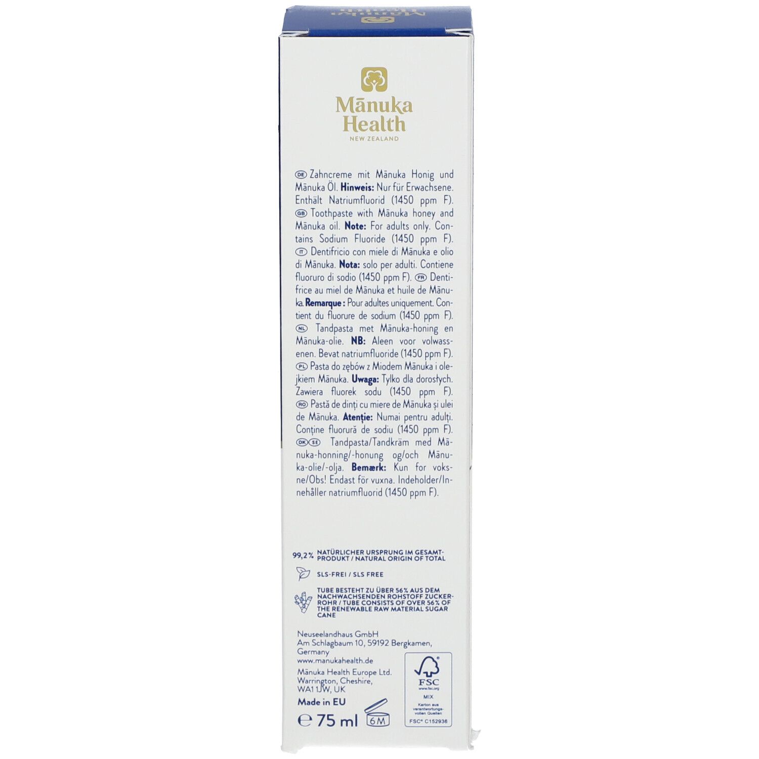 Manuka Health Honig Zahncreme