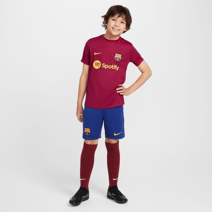 FC Barcelone Short d'Entraînement Dri-FIT Academy Pro - Bleu Marine/Jaune Enfant