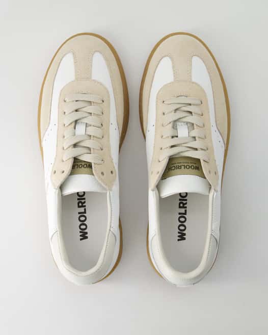 Woolrich Swing Court Sneaker in Beige