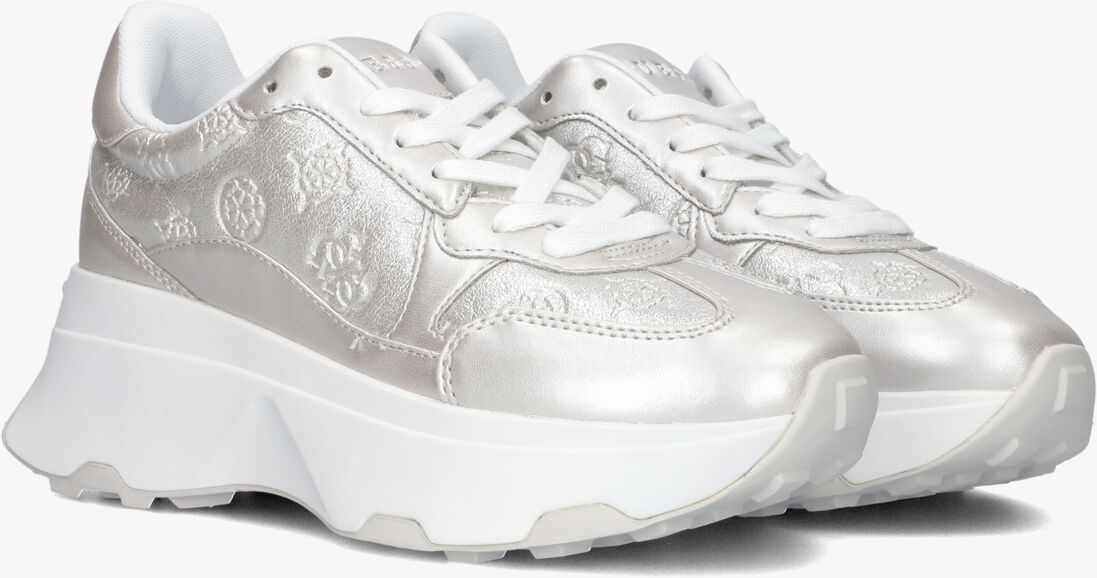 GUESS zilveren guess lage sneakers calebb