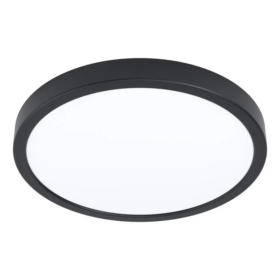 EGLO Fueva 5 Opbouwlamp - LED - Ø 28,5 cm - Zwart/Wit