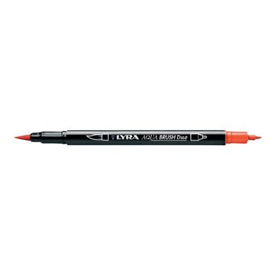 Lyra Aqua Brush Duo - Feutre pinceau double pointe - rouge de Saturne