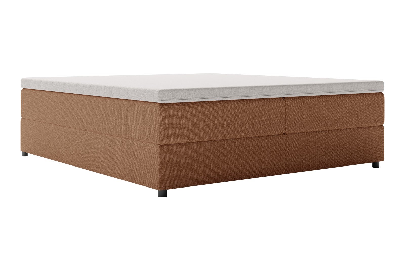 Premium 10 oppbevaringsseng 140x200 cm Magasinseng med oppbevaring, åpnes fra siden. I tekstil storm 54 tan, med fast fasthetsgrad og premium 10 overmadrass,sorte ben. Sengegavl selges separat.