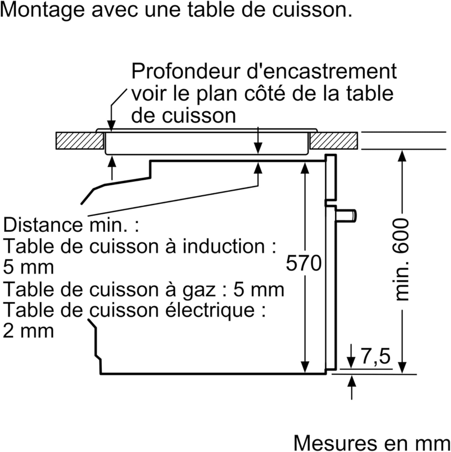 Bosch HBA534BR0 Four intégrable Série 4 - Four multi-fonctions - EcoClean - 3400 W - Grande capacité de 71L - Noir