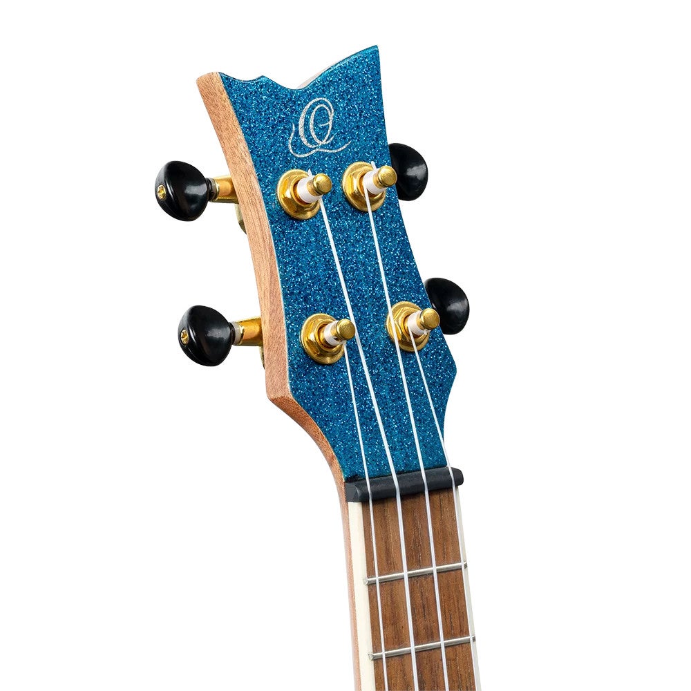 Ortega RUEL-MBL Element Series Concert Size Ukulele Metallic Blue concert ukelele met gigbag